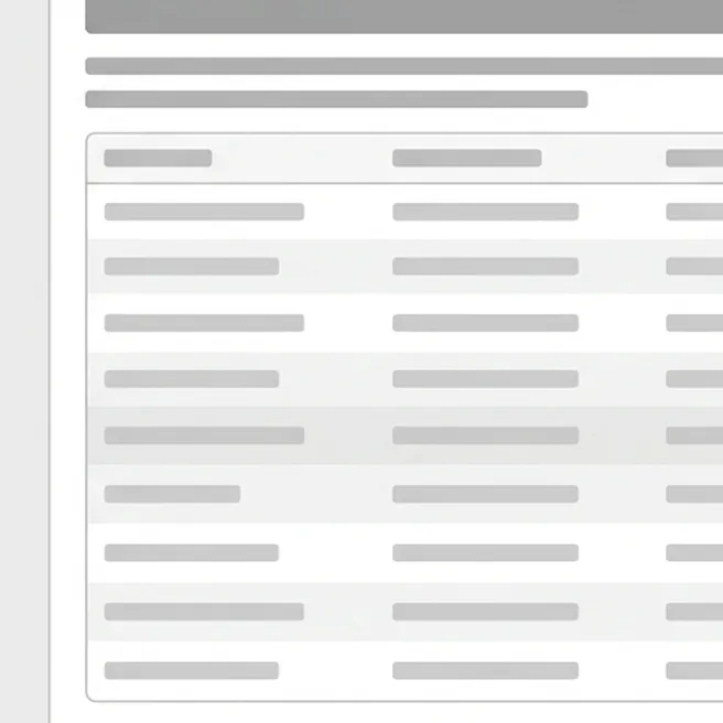 A zoomed-in part of the screenshot: the top of the table, with the right side and the blue button cut off.